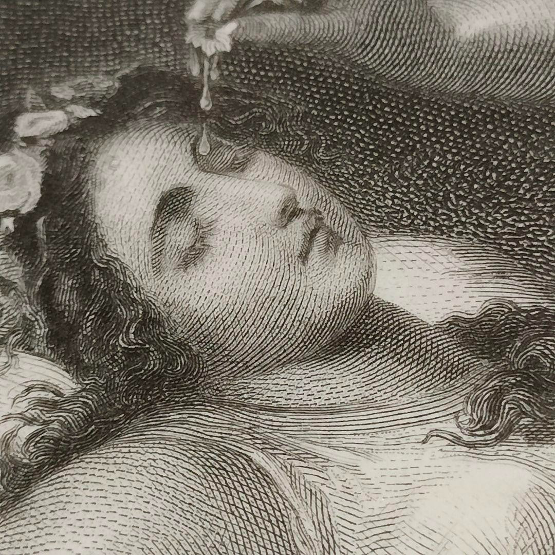 Antique Etching A Midsummer Nights Dream Oberon &