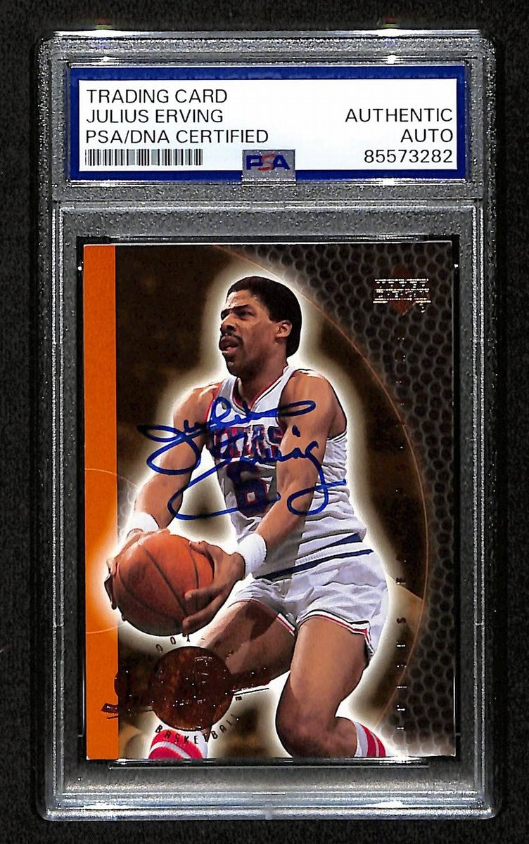 Julius Dr. J Erving Hof Signed/Auto 2001 Upper