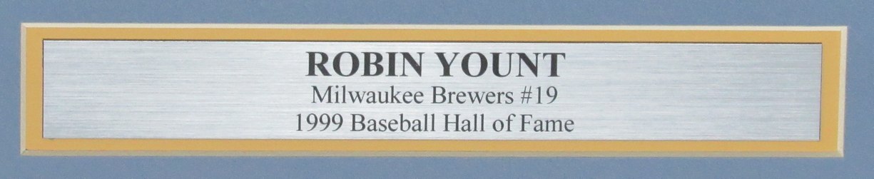Robin Yount Hof Autographed 16X20 Photo Milwaukee