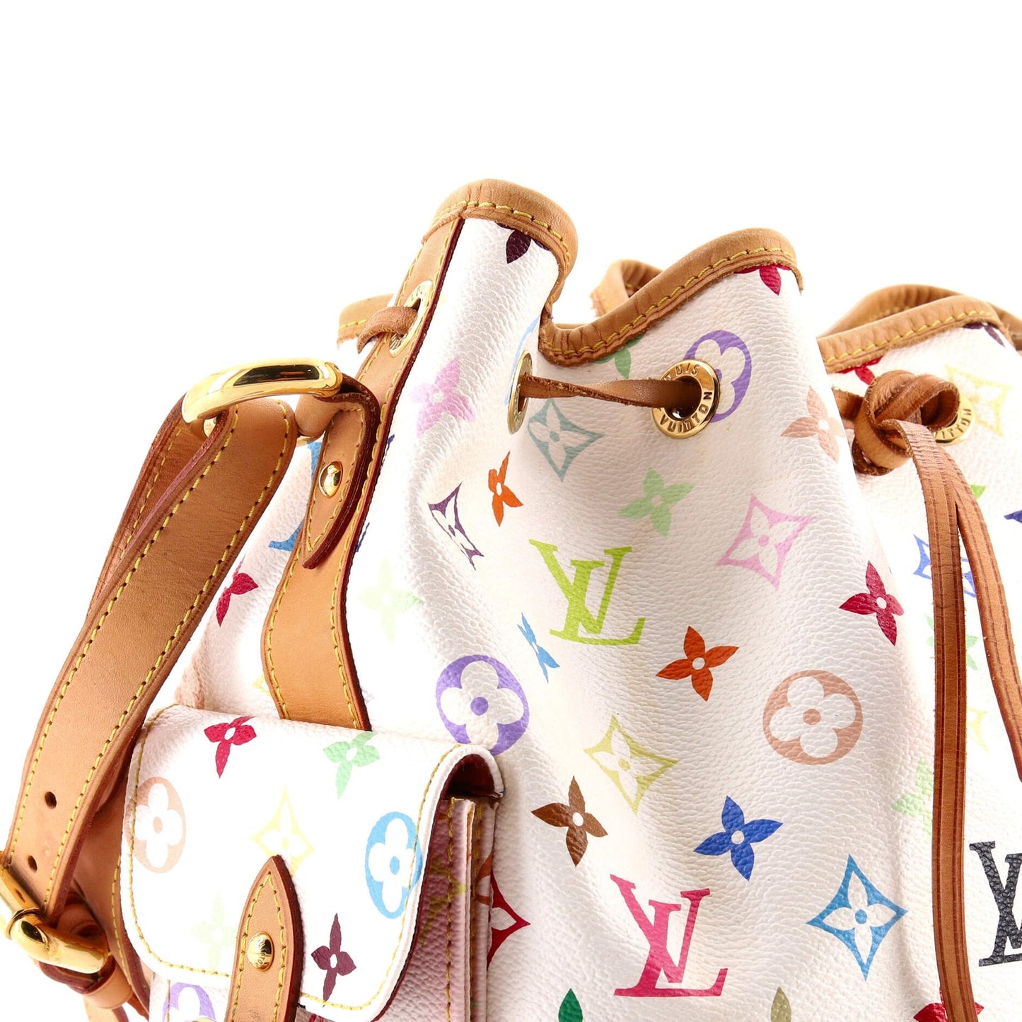 Louis Vuitton Petit Noe Handbag Monogram Multicolor