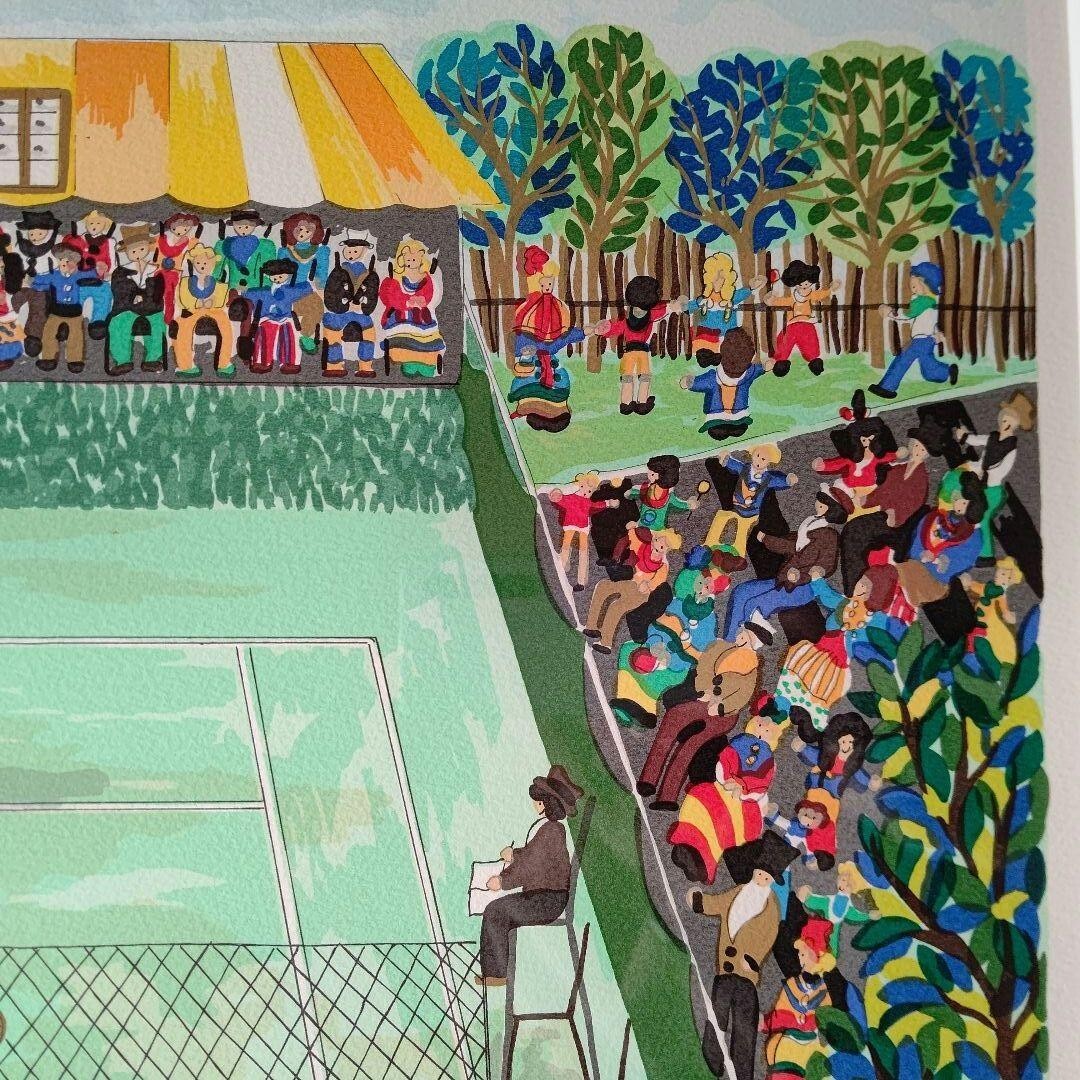 Ivelia Muller Tennis Silkscreen Print Limited