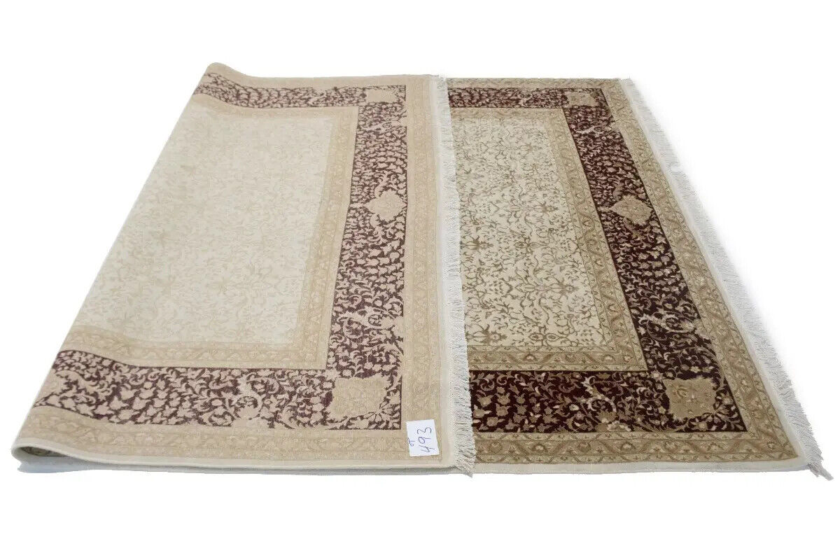 7X10 Ft Hand-Knotted Wool & Silk Oriental Rug 400