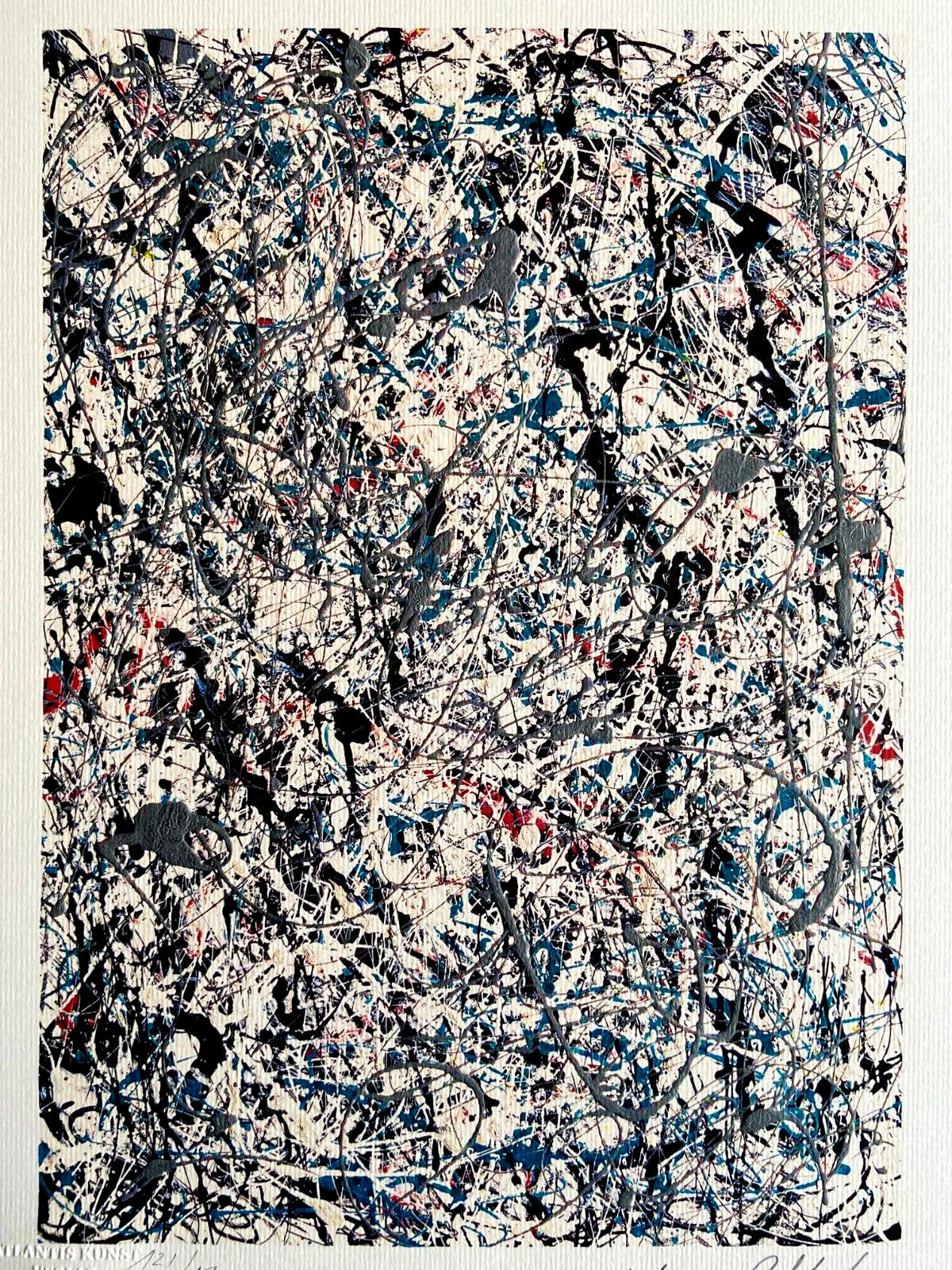 Jackson Pollock Lithograph Coa Signed Numbered