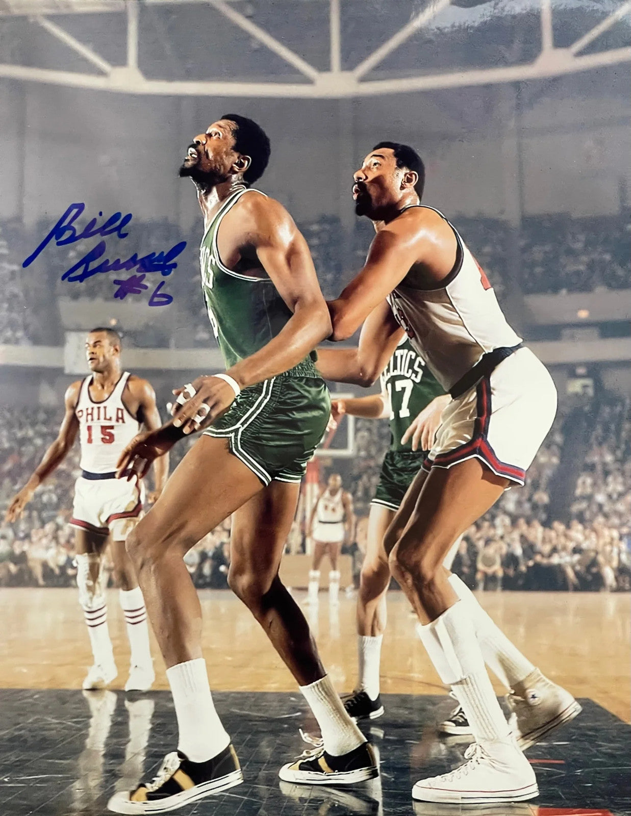 Bill Russell Autographed 8X10 Basketball Photo
