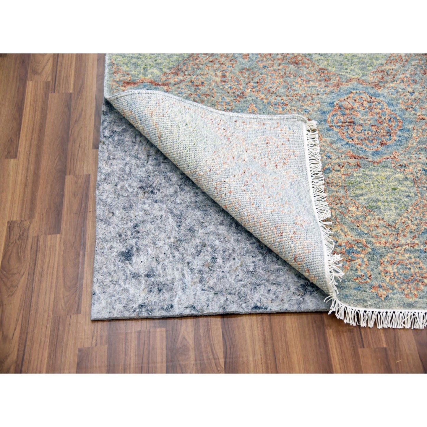 9'2"X12' Natural Dyes,Obscured And Subtle Hand Knotted Oriental Rug