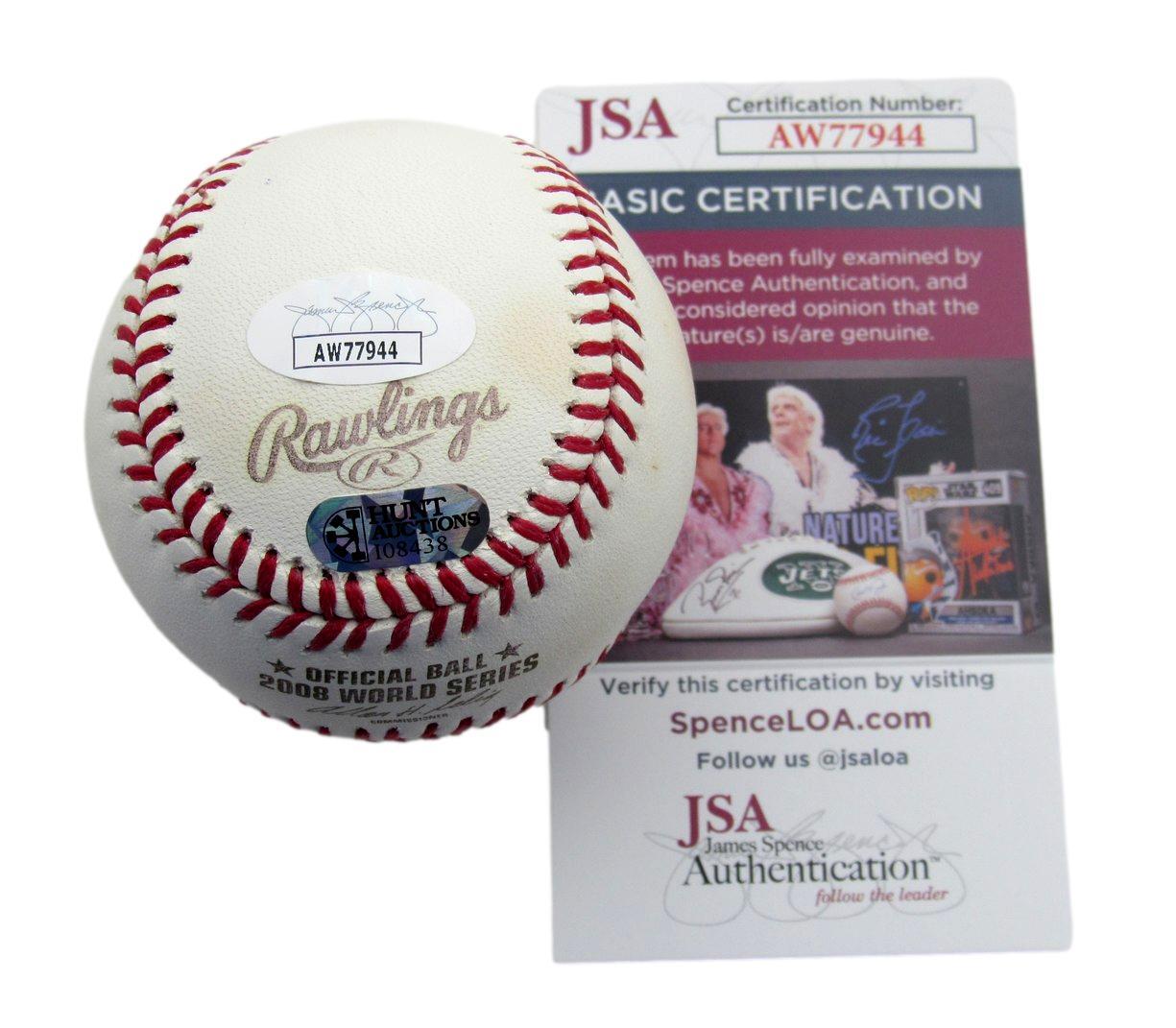 Jason Werth Signed/Inscribed 2008 World Series