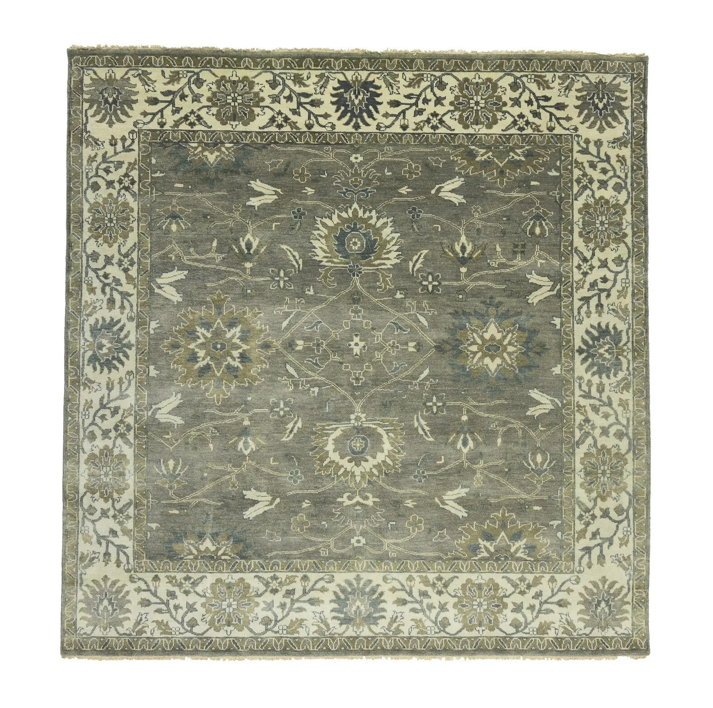 Oriental Peshawar Osh Chobi Large Square Rug