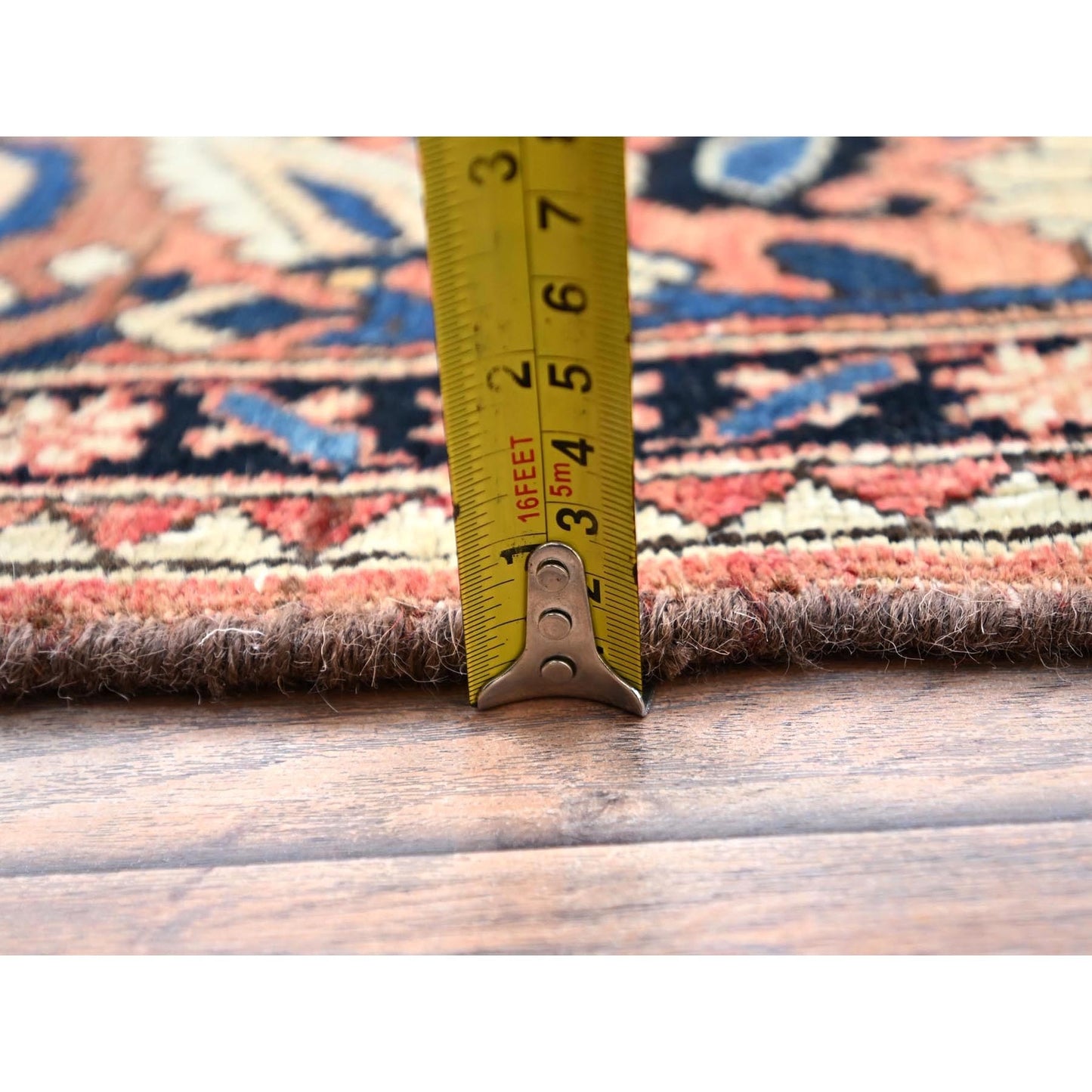 5'3"X8'6" Red Densely Woven Vintage Zoroastrian Baktiarjoon Oriental Rug