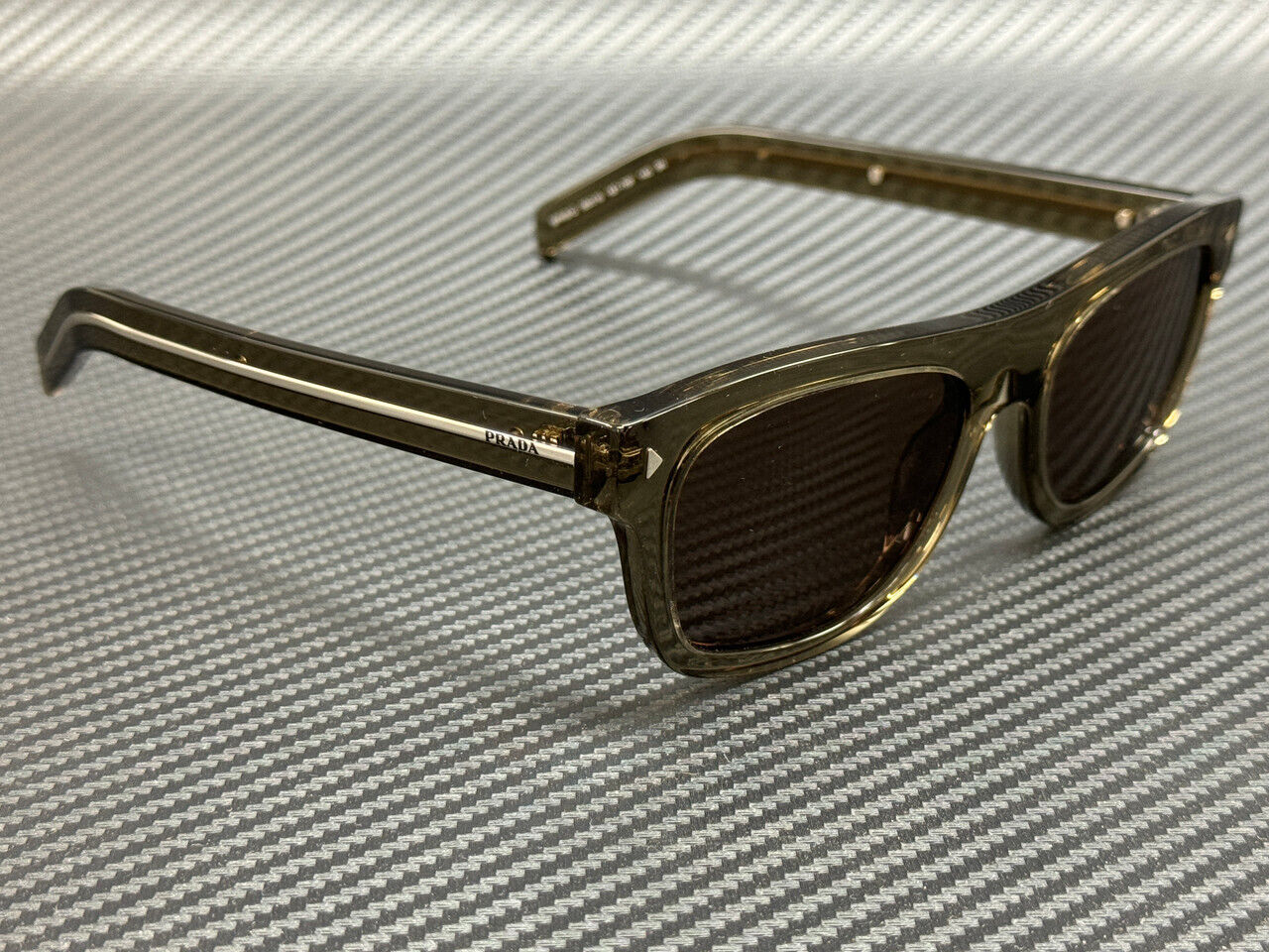 Prada Pr B12S 18T70F Transparent Terra Brown