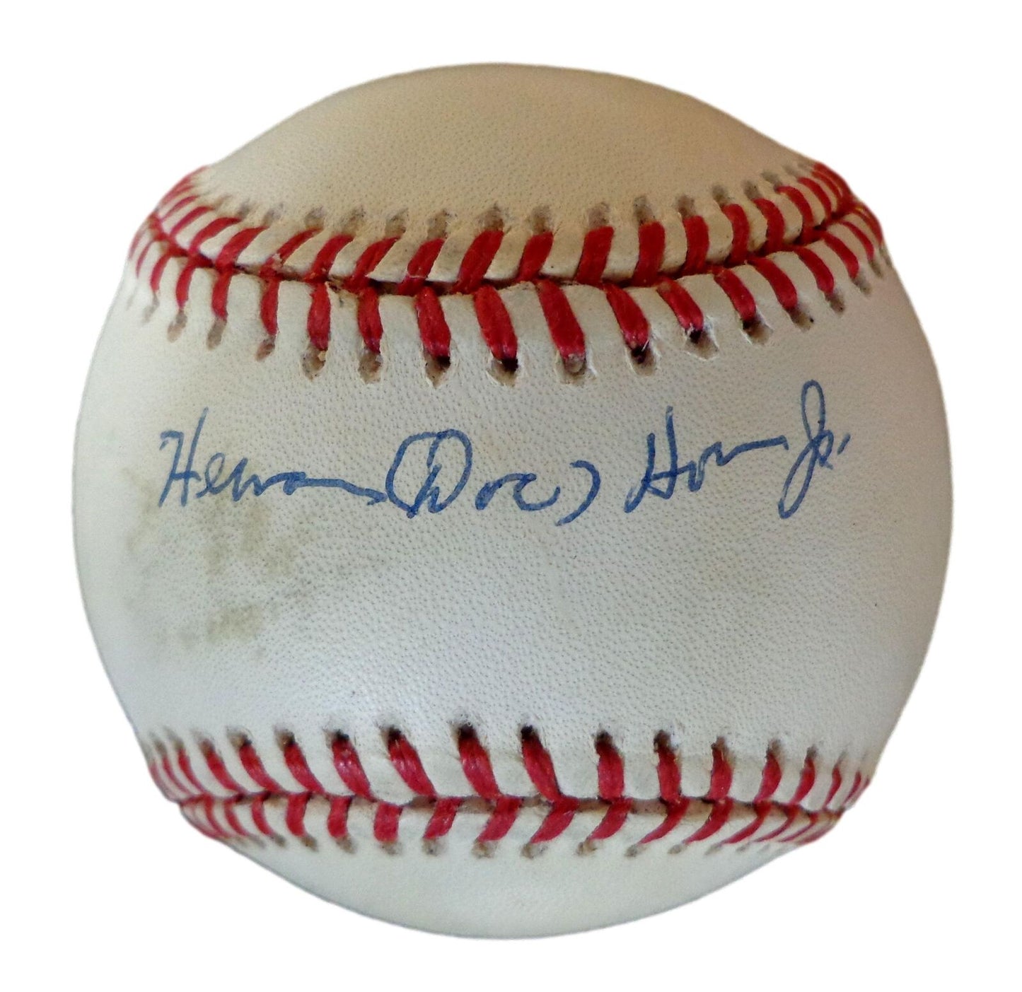 Herman Doc Horn Autographed Oal Baseball Negro