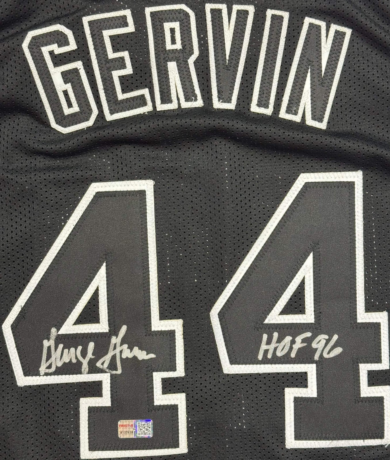 George Gervin Autographed Spurs Custom Jersey