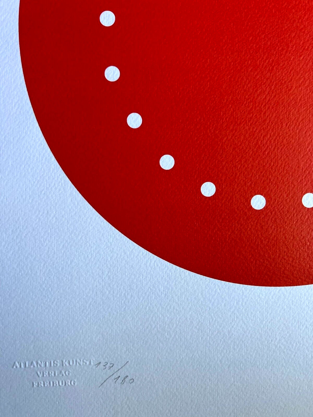 Lucio Fontana Lithograph Coa Signed In Pen 180 Ex