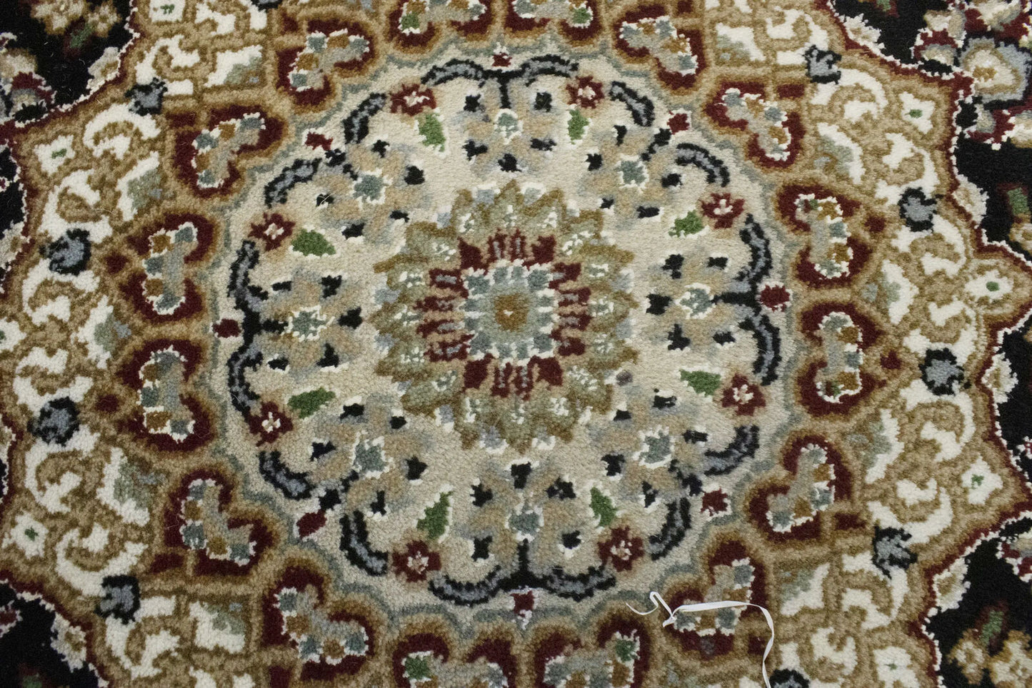 Handmade Indo-Nain Oriental Area Rug Floral