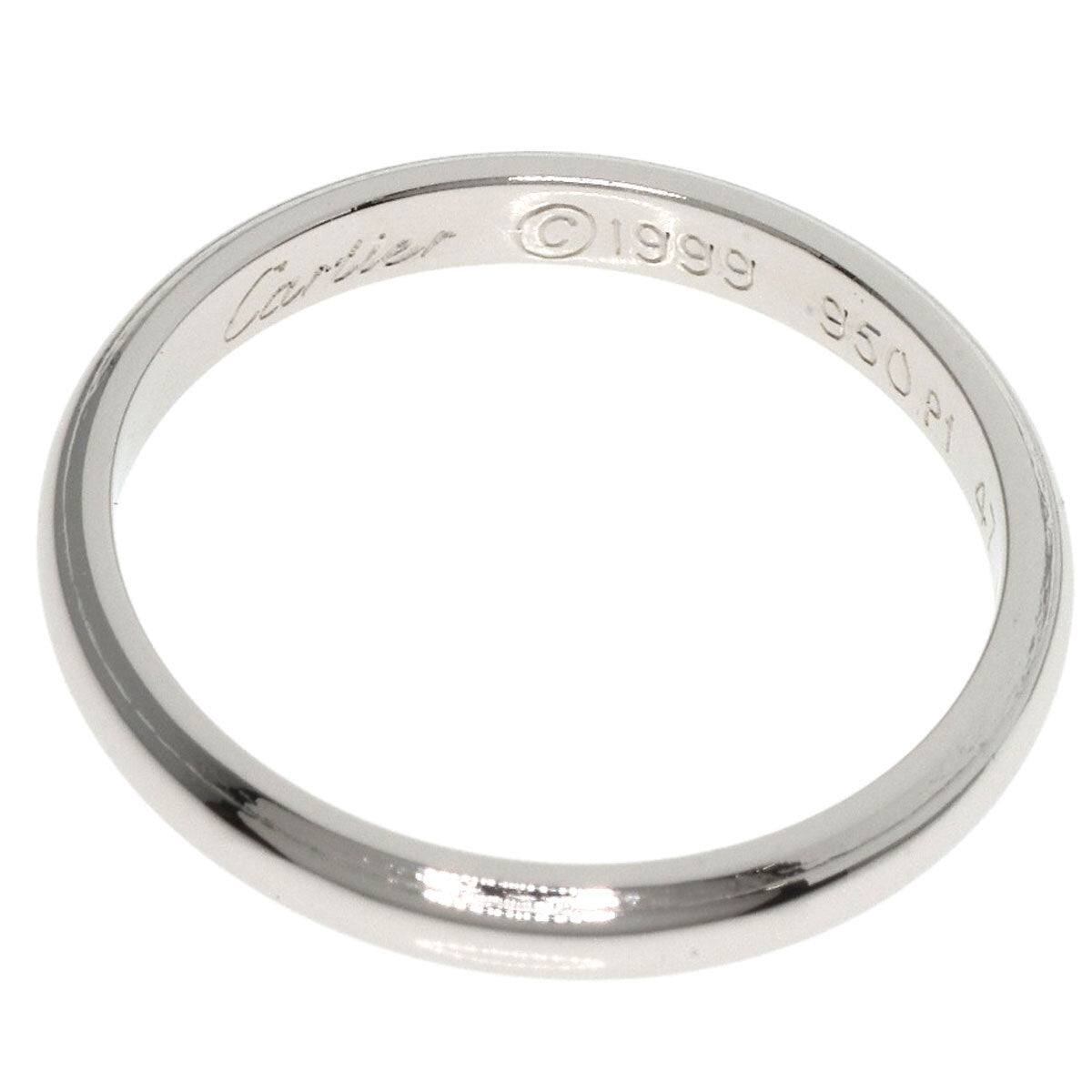CARTIER Ring Classic Wedding Band #47 Platinum
