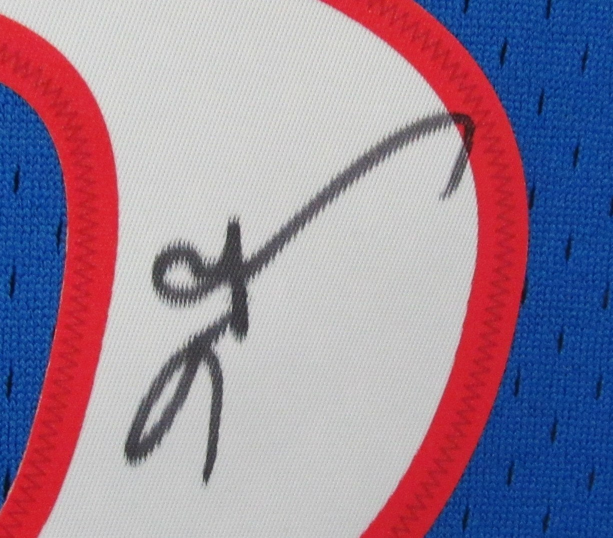Allen Iverson Hof Autographed Royal Mitchell &