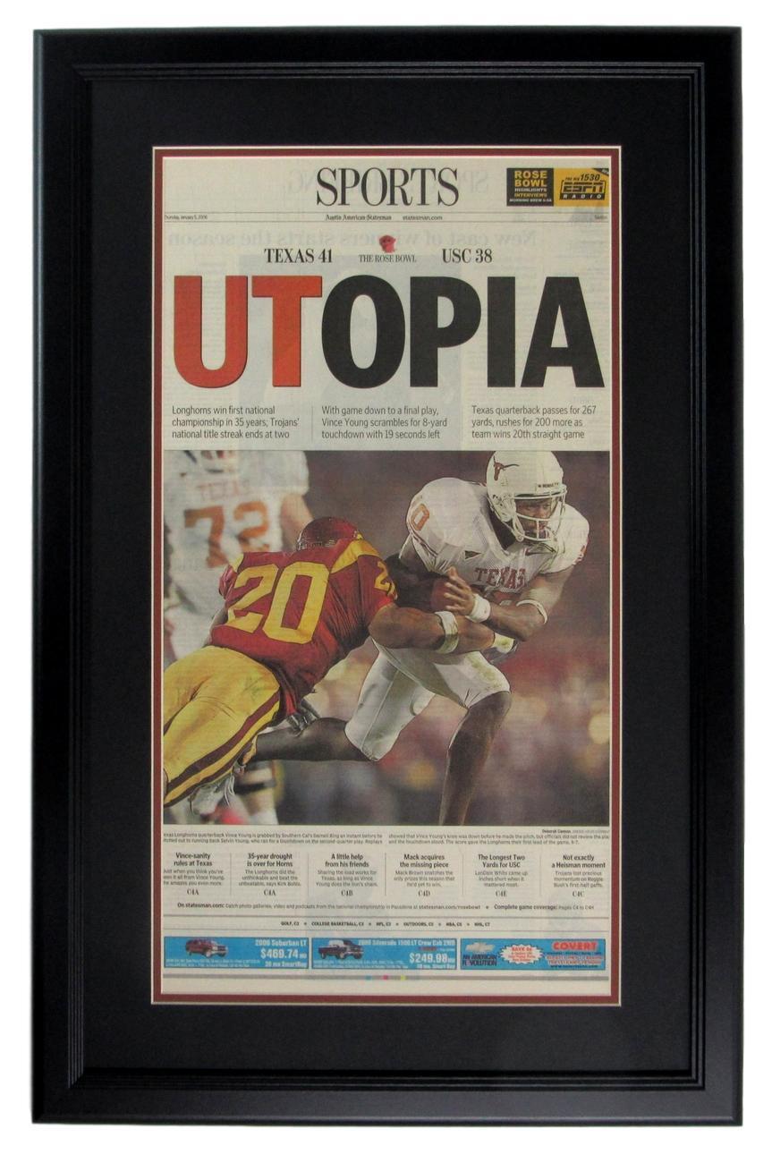 Austin American Statesman Sports Page - Rose Bowl