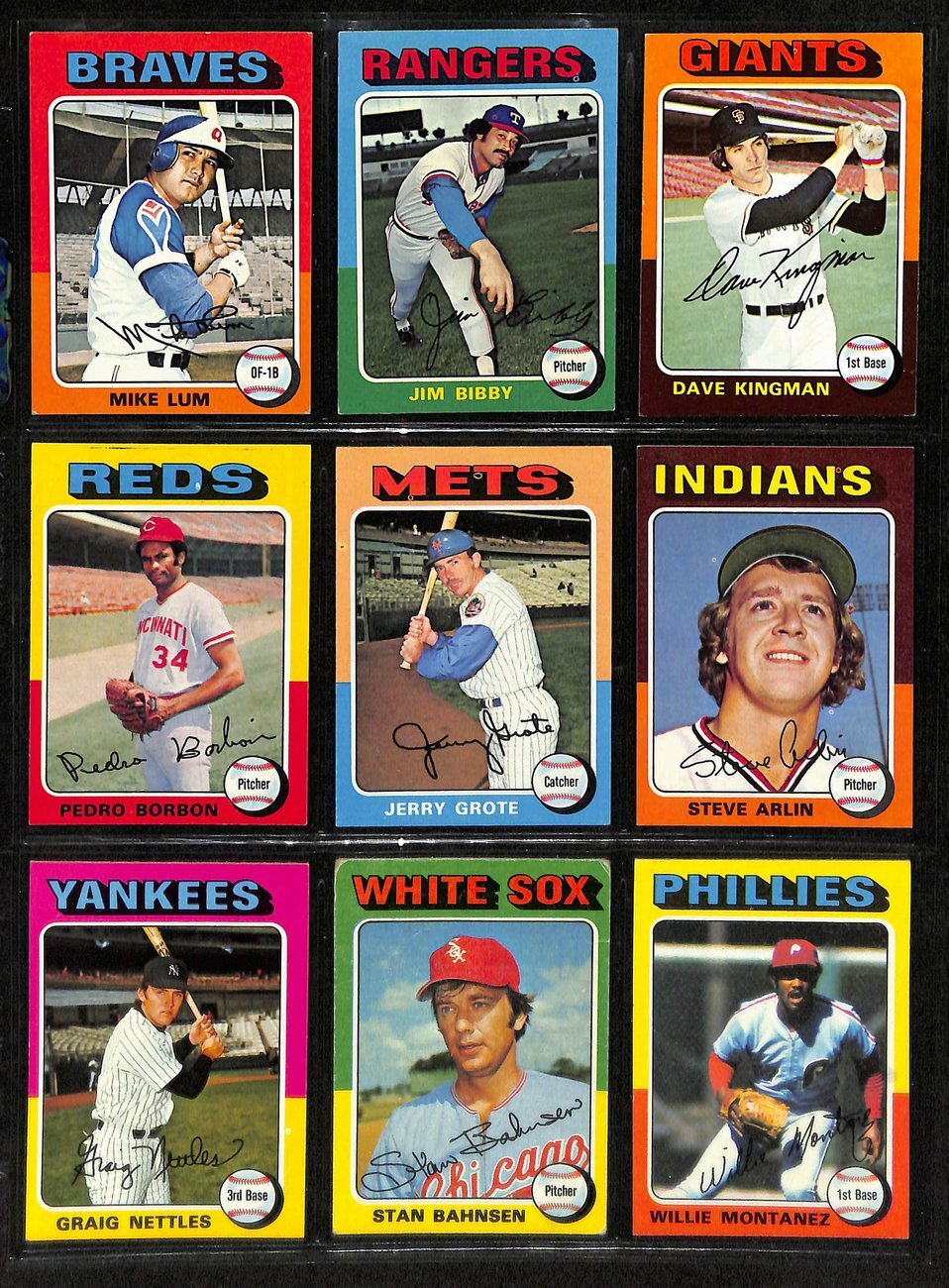 1975 Topps Baseball Complete Set (660) Aaron,
