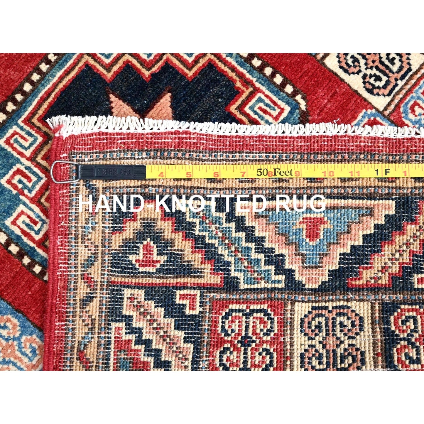 2'8"X9'9" Bolero Red Special Kazak 100% Wool Hand Knotted Runner Rug
