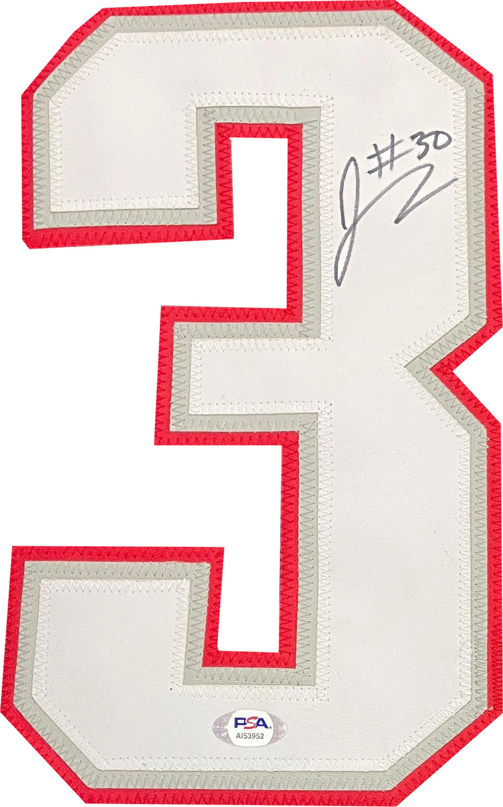Je'Rod Cherry "3X Champs" Autographed New England Patriots Jersey (Psa)