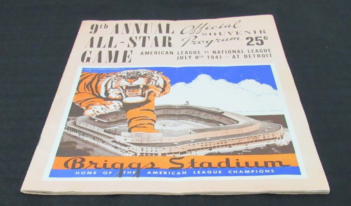 1941 All Star Signed/Auto (20) Program 10 Hofers