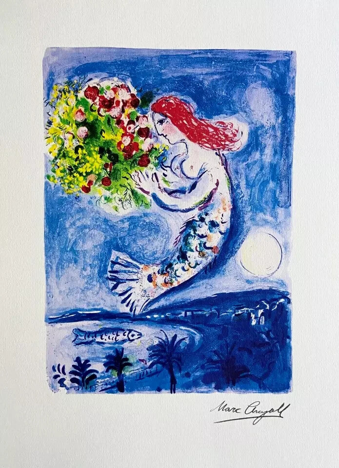 Marc Chagall Lithograph Coa: Original Numbered In Pencil Signed Limited