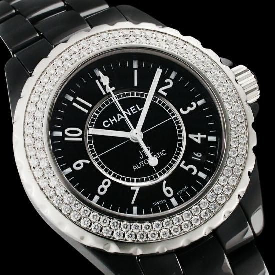Chanel J12 38Mm Genuine Diamond Bezel H0950