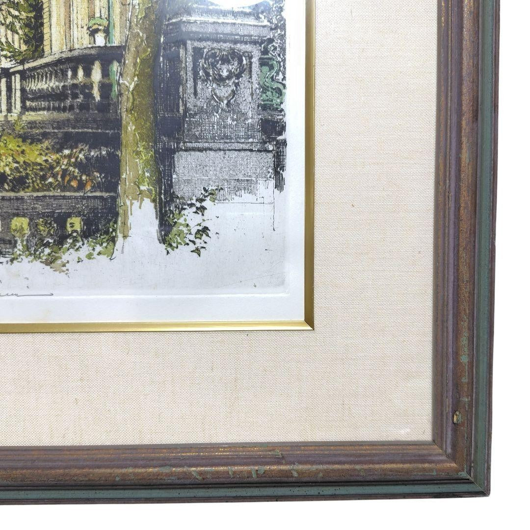 Robert Kasimir Color Etching "New York Empire State Building" Signed, Framed