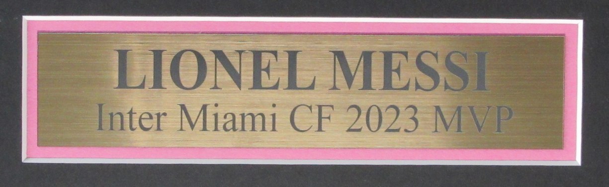 Lionel Messi Signed Inter Miami Cf Pink Soccer