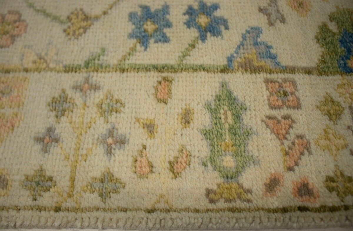 3X14 Ft Handmade Floral Oriental Runner Rug Osh