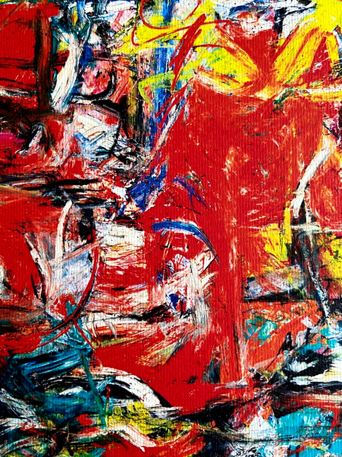 Willem De Kooning Action Painting Coa Signed