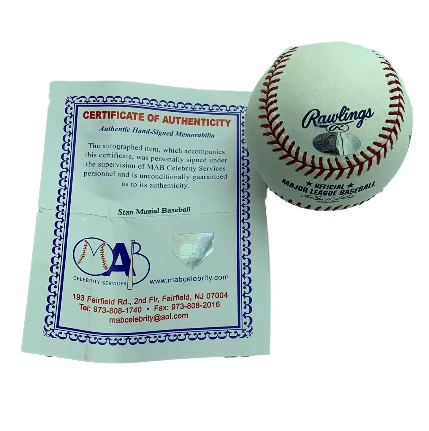 Stan Musial St. Louis Cardinals Signed/Auto Hand Painted Baseball W/Coa 124144