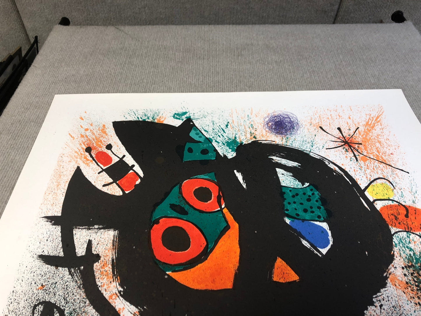 Joan Miro Pasadena Art Museum Exhibition " Lithograph Abstract