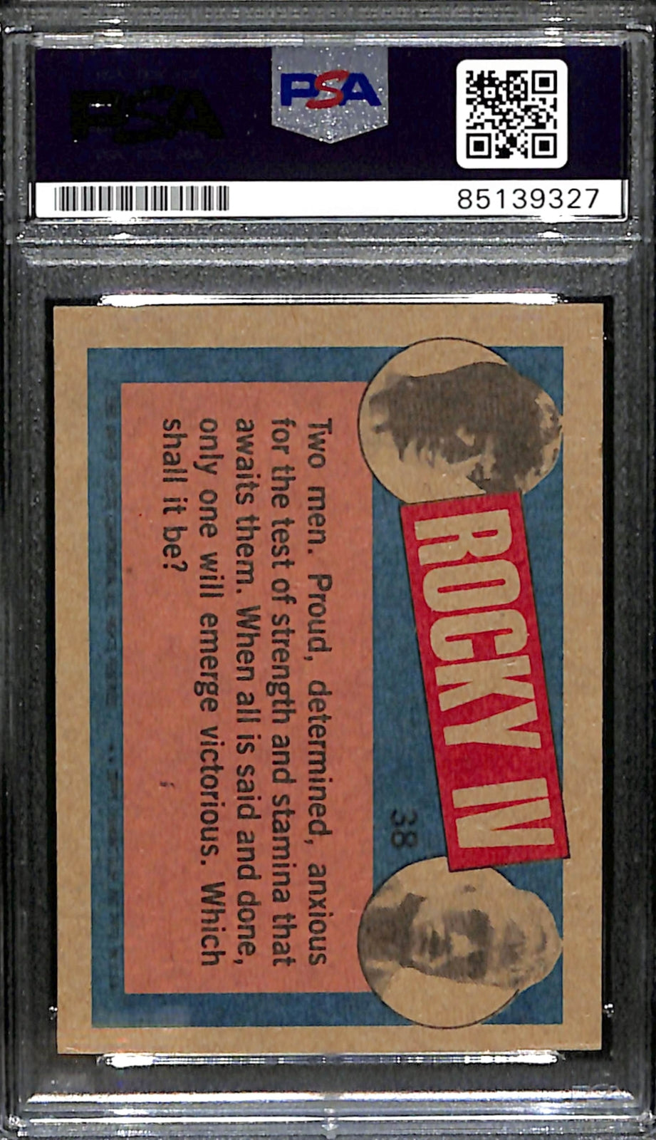 Dolph Lundgren Signed/Auto 1985 Topps Rocky Iv Drago Card #38 Psa/Dna 183780