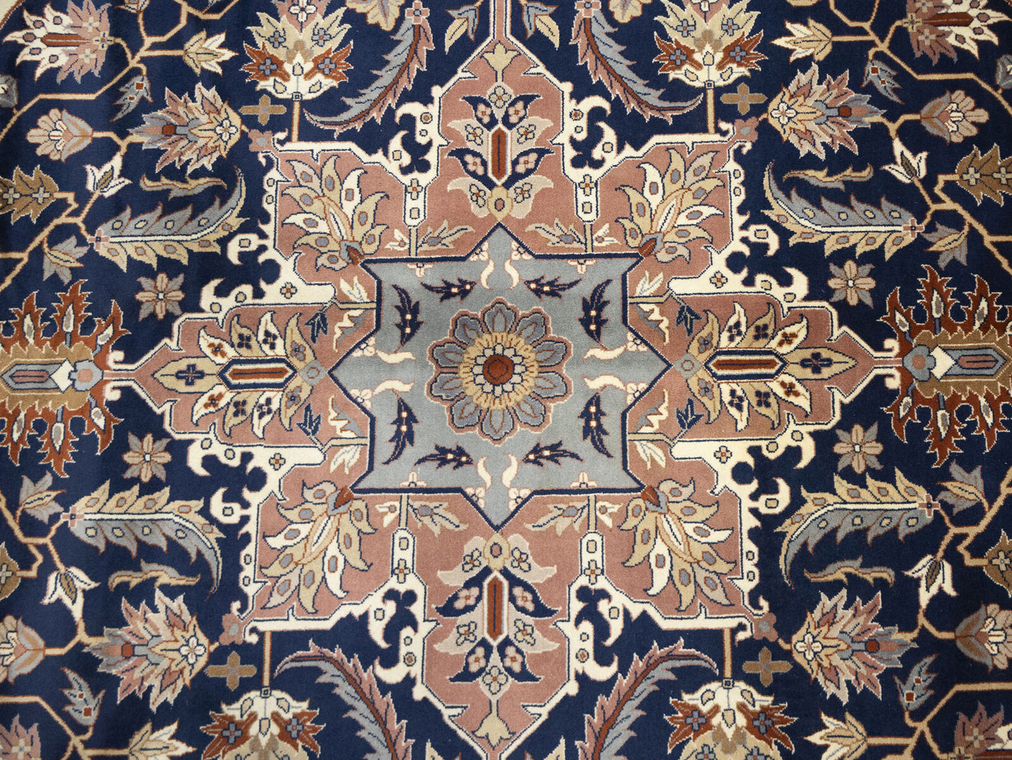 Hand-Knotted Vintage Serapi Oriental Rug 9X12 Ft