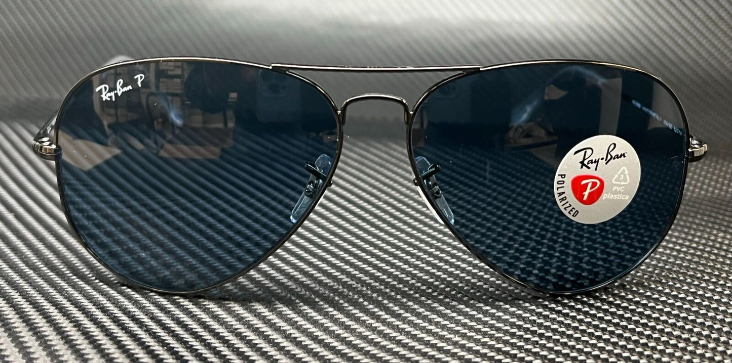RAY BAN RB3689 004 S2 Gunmetal Aviator 62 mm