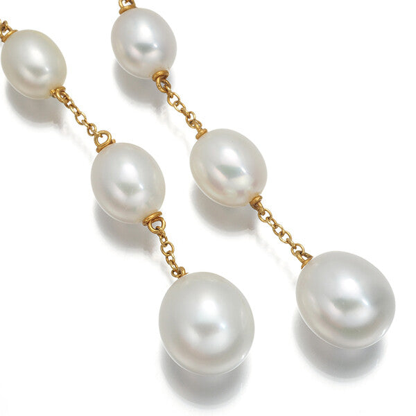 Tiffany&Co. Earrings Pearl By The Yard Freshwater