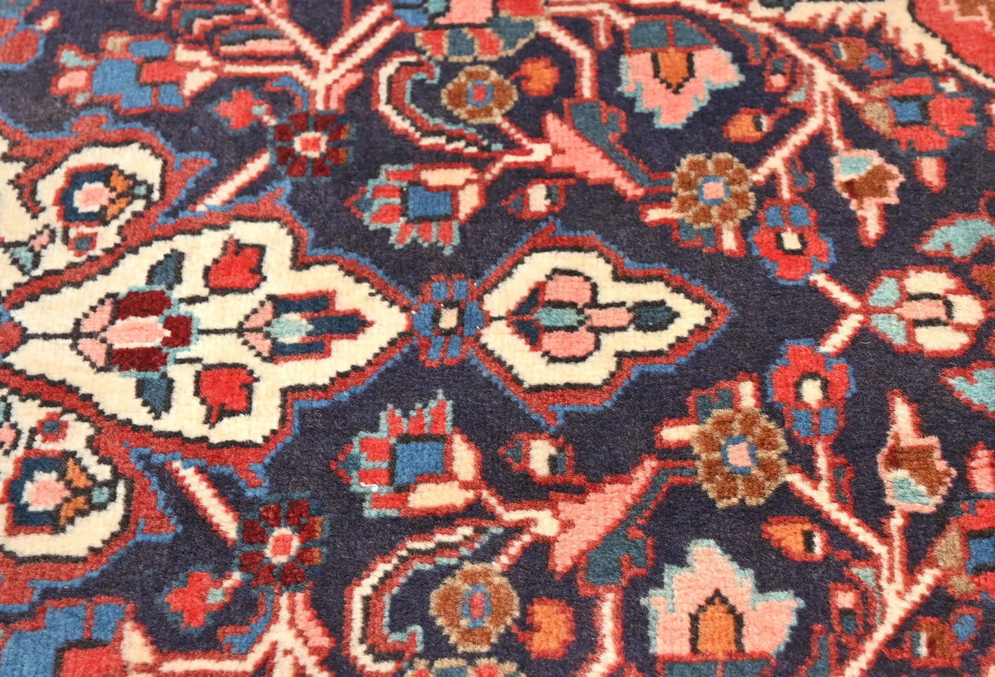 2X3 Ft Purple-Navy Traditional Oriental Rug