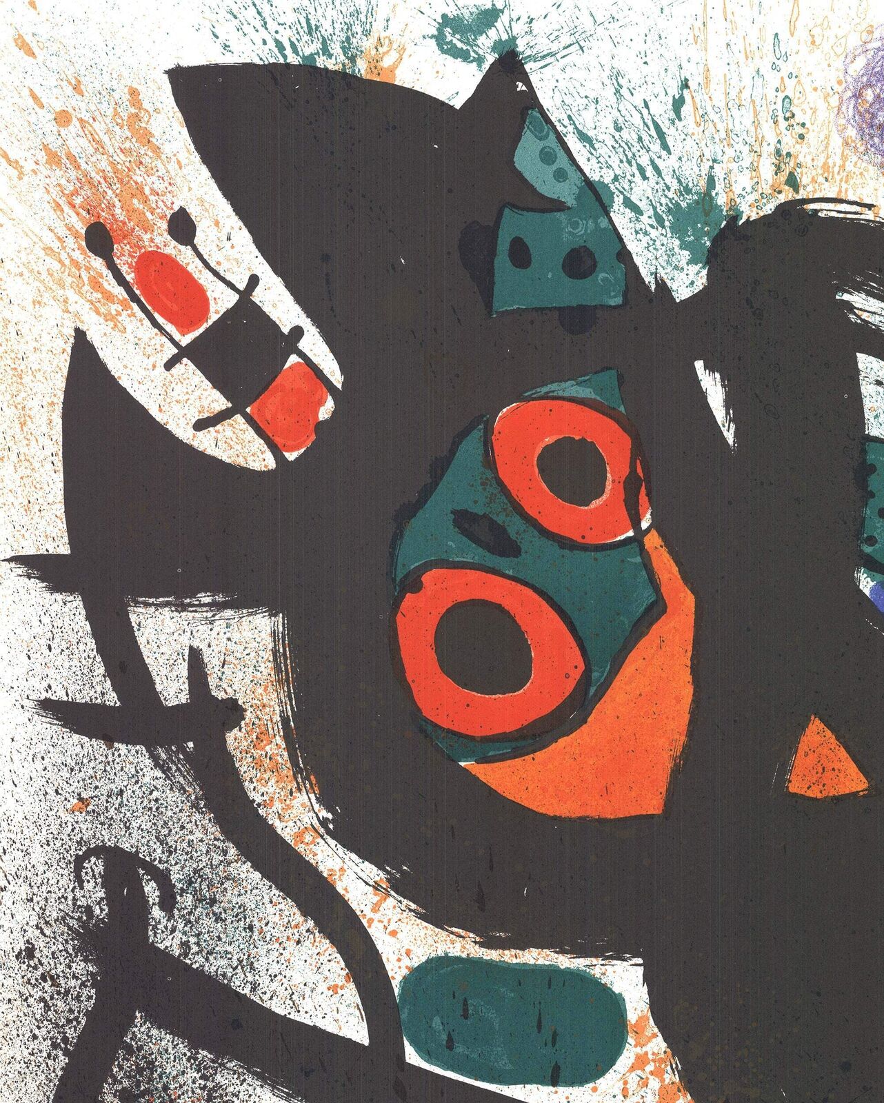 Joan Miro Pasadena Art Museum Exhibition " Lithograph Abstract