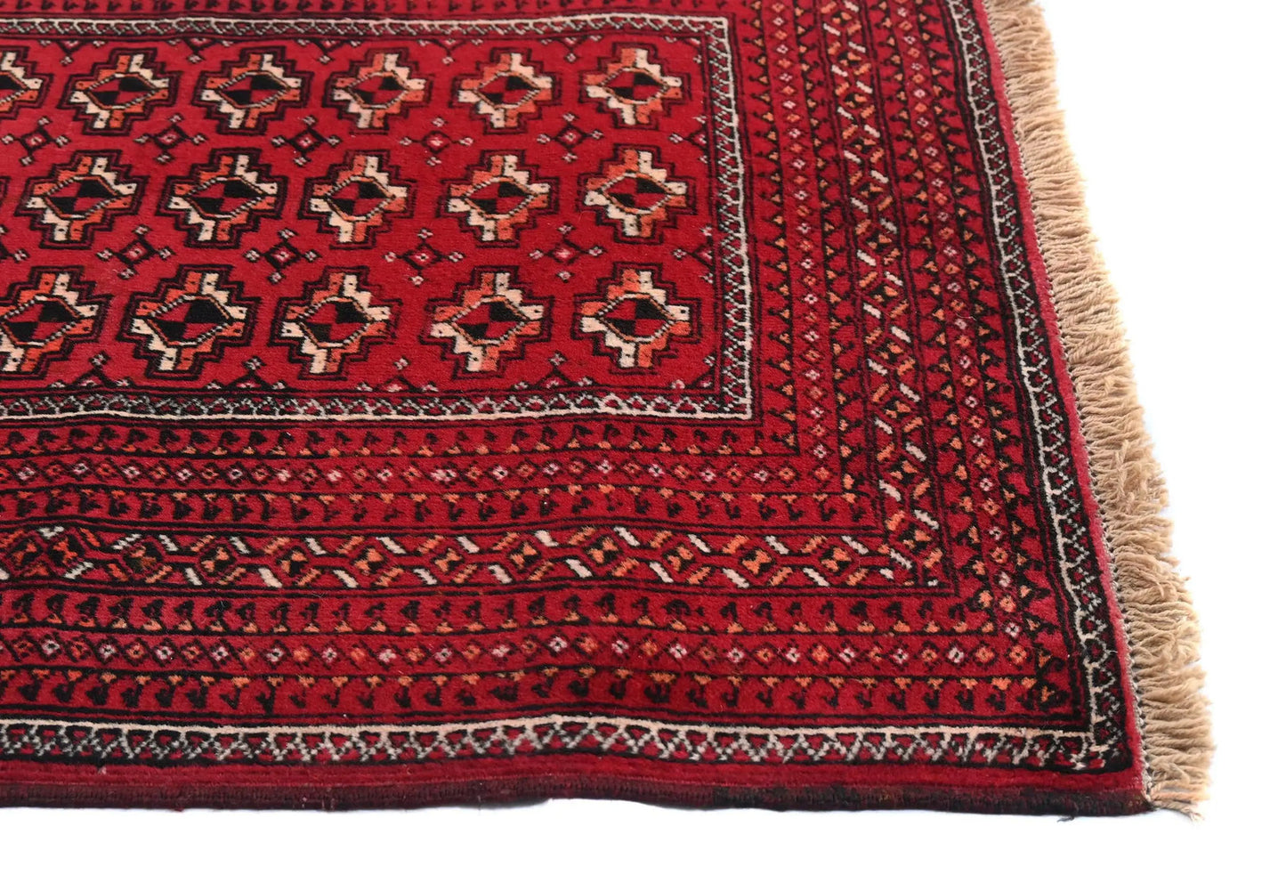 Hand-Knotted Vintage Style Tribal Geometric