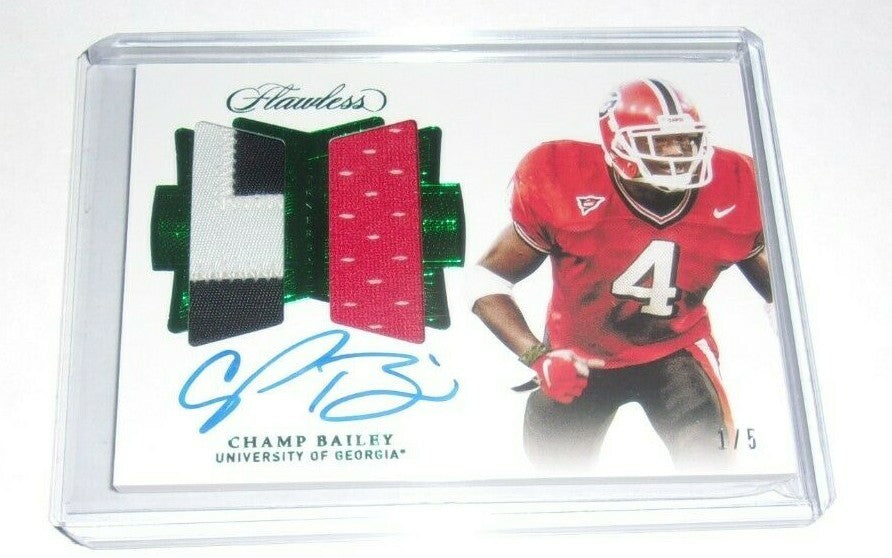 Champ Bailey 2020 Panini Flawless Game Used Dual