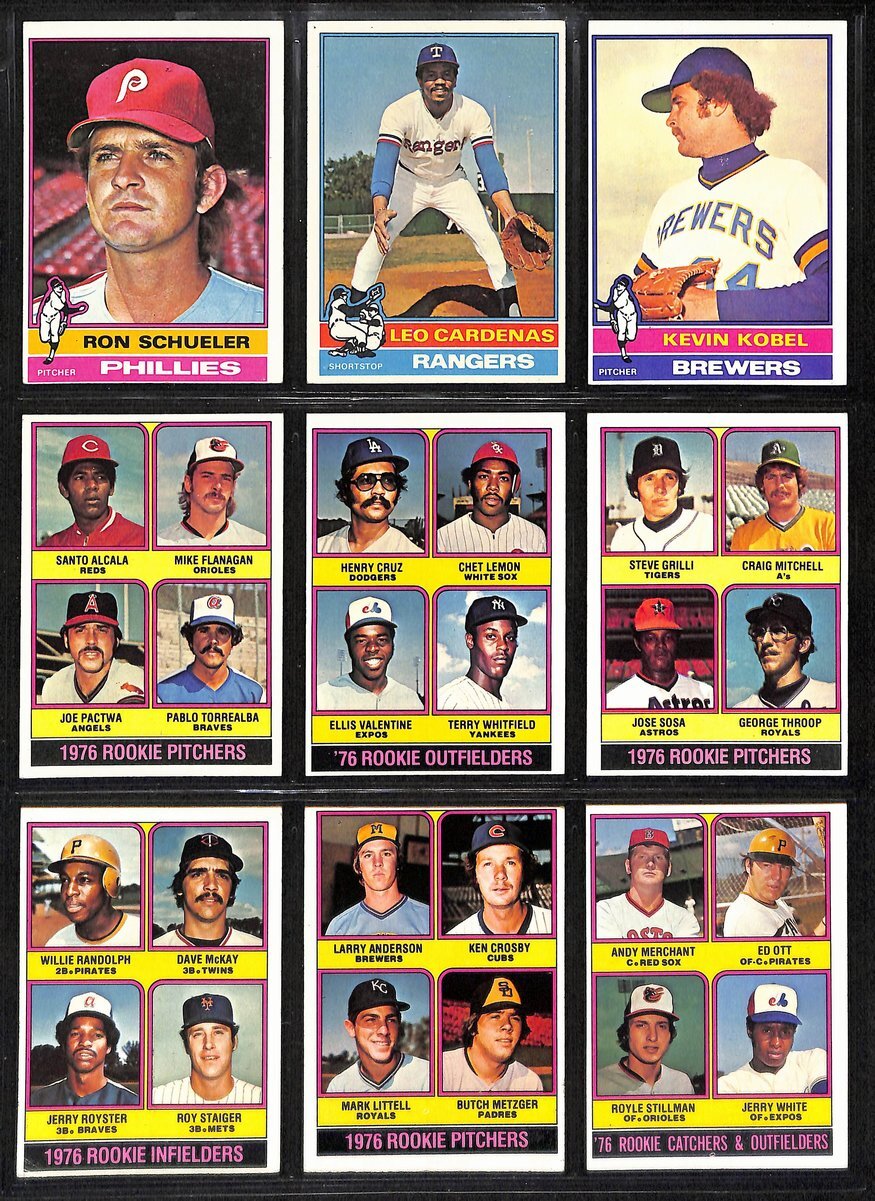 1976 Topps Baseball Complete Set (660) Brett Rc