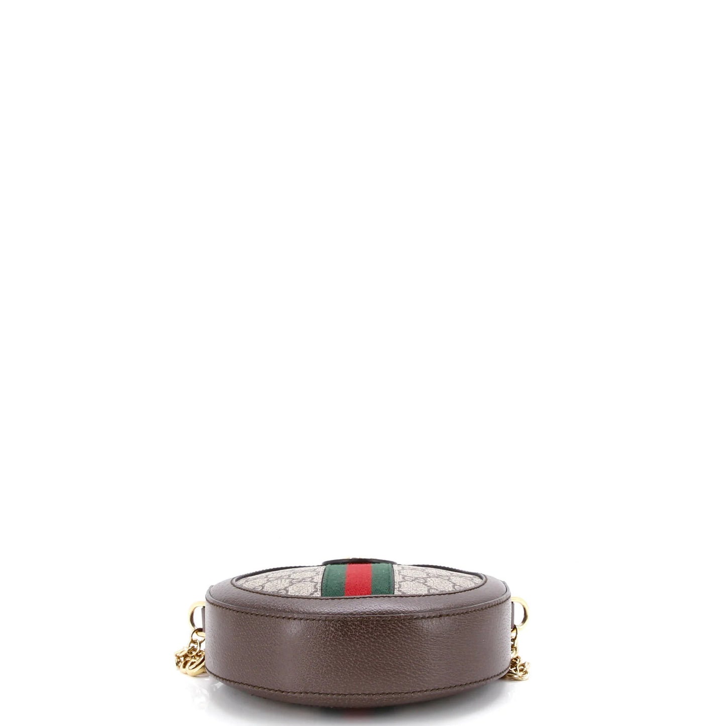 Gucci Ophidia Round Shoulder Bag Gg Coated Canvas Mini