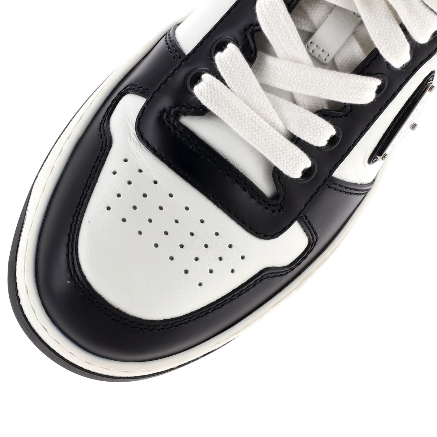 Prada Women'S Downtown Low-Top Sneakers Leather