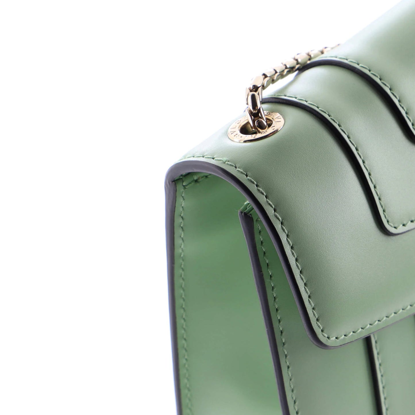 Bvlgari Serpenti Forever Square Shoulder Bag Leather Small