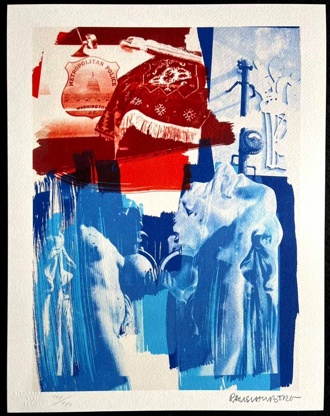 Robert Rauschenberg Lithograph Coa Signed Op