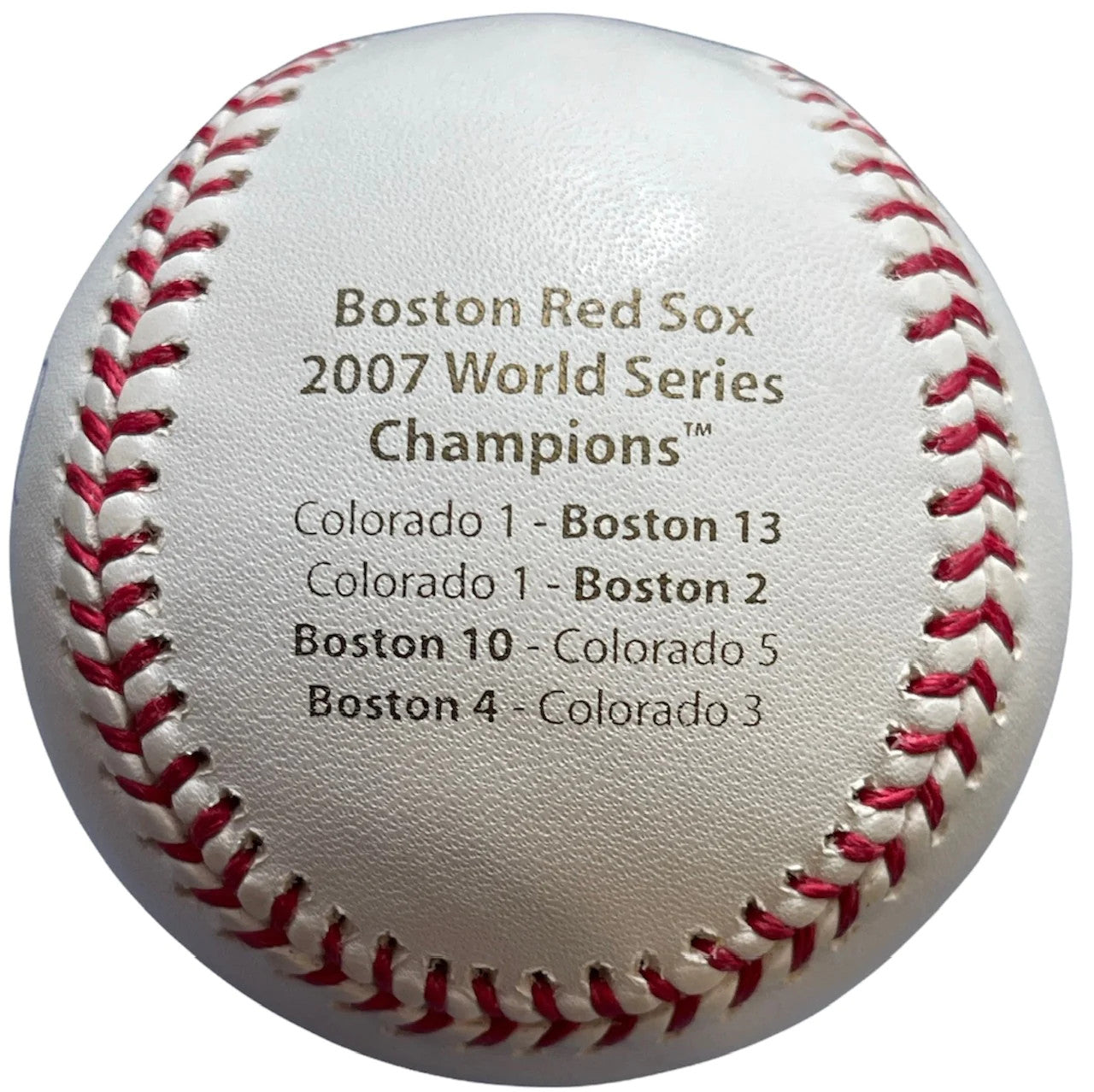 Mike Lowell Autographed 2007 Comemorative World