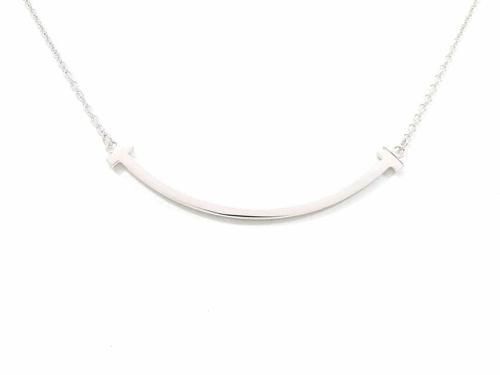 Tiffany & Co. 60011677 T Smile Small Necklace K18Wg