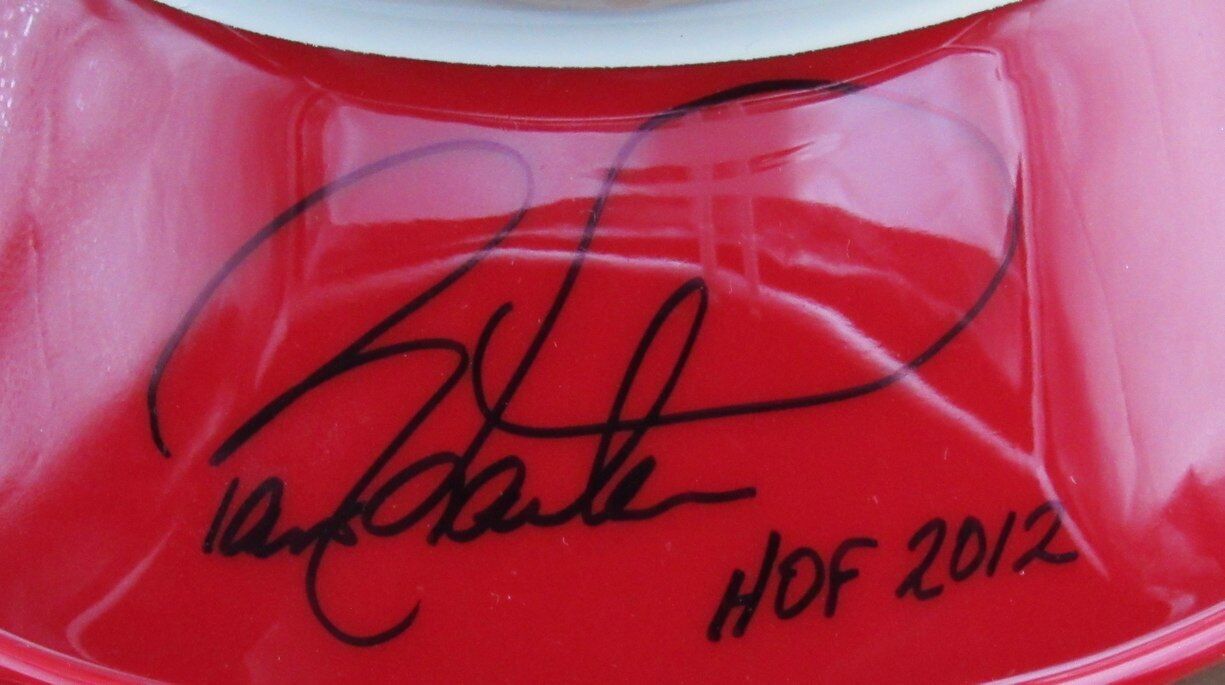Barry Larkin Hof Signed/Insc Mlb Batting Helmet