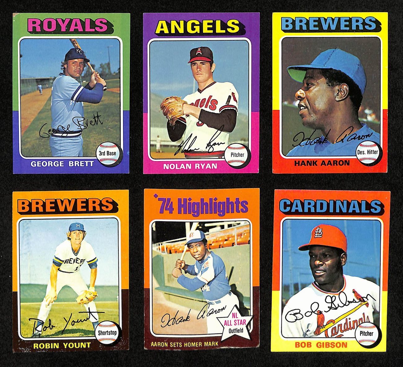1975 Topps Baseball Complete Set (660) Aaron,