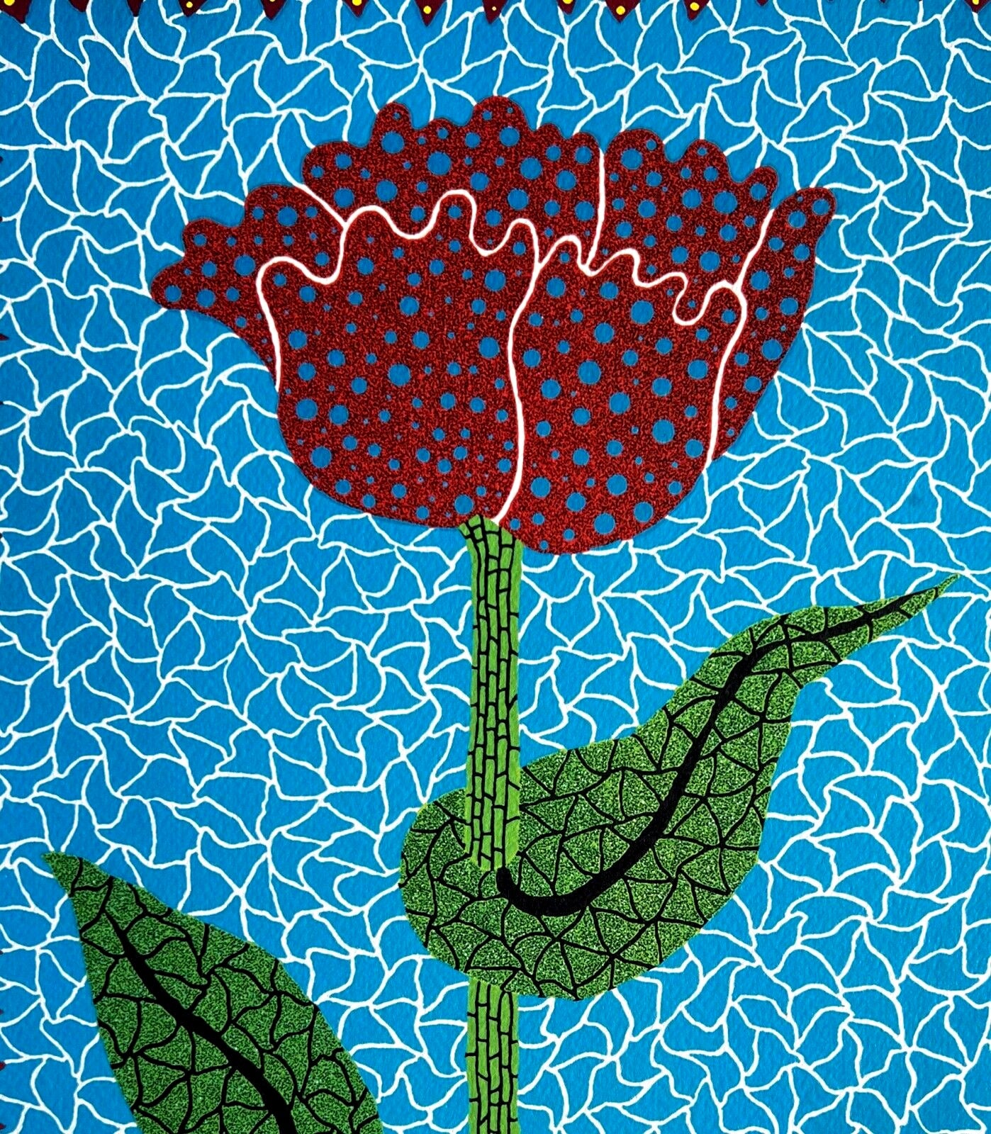 Yayoi Kusama ' Tulip ' Lithograph Mori Museum